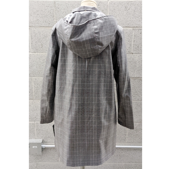Lauren Ralph Lauren Laminated Plaid Raincoat Small - Picture 3 of 9